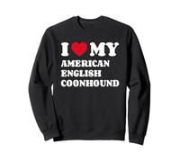 I Love My American English Coonhound Dog Owner Heart Sweatshirt