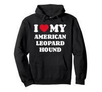 I Love My American Leopard Hound Dog Owner Heart Pullover Hoodie