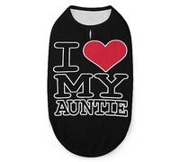 I Love My Auntie Dog Shirts Summer Pet T-Shirts Soft Sleeveless Tank Top Pet Clothes for Small Puppy and Cats