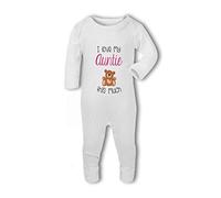 I Love My Auntie This Much with Cute Bear - Baby Romper Suit - 0-3 Months