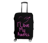 I Love My Aunts Luggage Cover Travel Suitcase Protector Anti-Scratch Suitcase Cover L