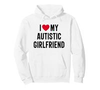I Love My Autistic Girlfriend Heart Love Autism Pullover Hoodie