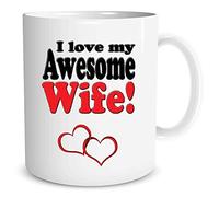 I Love My Awesome Wife Mug Best Friend Valentines Day Gift Wedding Cup WSDMUG314