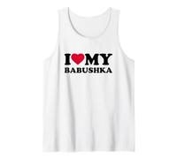 I Love My Babushka Heart Grandma Family Tank Top