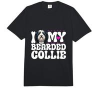 I Love My Bearded Collie Comfort Colors Adult Heavyweight T-Shirt