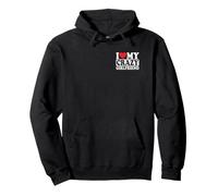 I Love My Beautiful Crazy Girlfriend Boyfriend Couples Pullover Hoodie