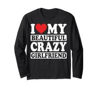 I Love My Beautiful Crazy Girlfriend Couples Long Sleeve T-Shirt