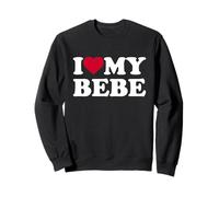 I Love My Bebe Heart Family Grandma Sweatshirt