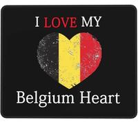 I Love My Belgium Heart Mouse Mat Washable Mouse Pad Soft Mousepad For Office Pc Laptop 25X30Cm