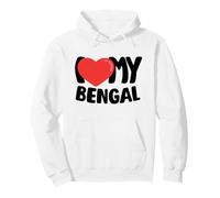 I Love My Bengal Pullover Hoodie