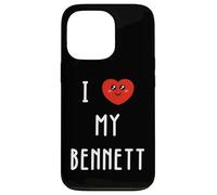 I Love My Bennett Name Funny Case for iPhone 13 Pro