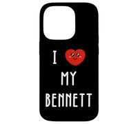 I Love My Bennett Name Funny Case for iPhone 14 Pro