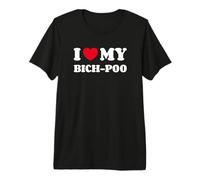 I Love My Bich-Poo Bichpoo Bichonpoo Poochon Premium T-Shirt