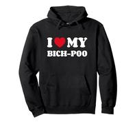 I Love My Bich-Poo Bichpoo Bichonpoo Poochon Pullover Hoodie
