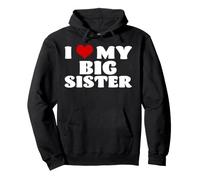 I Love My Big Sister Funny Heart Family Sibling Matching Pullover Hoodie