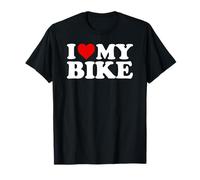 I Love My Bike Design with Heart T-Shirt