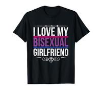 I Love My Bisexual Girlfriend Bi Pride T-Shirt