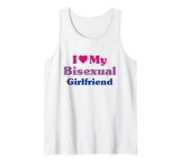 I Love My Bisexual Girlfriend Bi Pride Tank Top