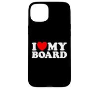 I Love My Board Funny Nonprofit Chairman Skate Surf Art Fan Case for iPhone 15 Plus