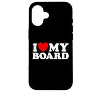 I Love My Board Funny Nonprofit Chairman Skate Surf Art Fan Case for iPhone 16