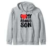 I Love My Bonus Son Zip Hoodie