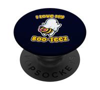 I Love My Boo-Tees | Cute Ghost Bee Funny Halloween for girl PopSockets Adhesive PopGrip