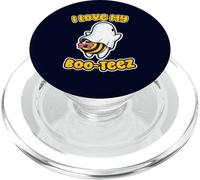 I Love My Boo-Tees | Cute Ghost Bee Funny Halloween for girl PopSockets PopGrip for MagSafe