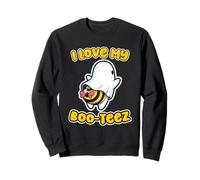 I Love My Boo-Tees | Cute Ghost Bee Funny Halloween for girl Sweatshirt