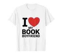 I Love My Book Boyfriend Romance Reader Aesthetic T-Shirt
