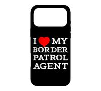 I Love My Border Patrol Agent Red Heart Girlfriend Wife Case for iPhone 17 Pro Max
