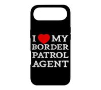 I Love My Border Patrol Agent Red Heart Girlfriend Wife Case for iPhone Air