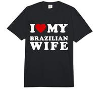 I Love My Brazilian Wife I Heart My Brazilian Wife Comfort Colors Adult Heavyweight T-Shirt