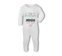 I Love My Brother to The Moon and Back Cute - Baby Romper Suit, 0-3 Months