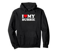 I Love My Bubbie Heart Family Grandma Pullover Hoodie