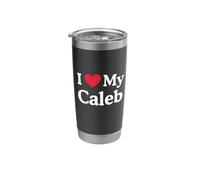 I Love My Caleb Heart Caleb Love Caleb Stainless Steel Insulated Tumbler