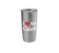 I Love My Caleb Heart Caleb Love Caleb Stainless Steel Insulated Tumbler