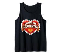 I Love My Carpenter Womens Wife Girlfriend Mom Mother Mama Tank Top