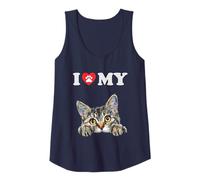 I Love My Cat Pixie Bob Kitten Funny Cat Lover Mom Dad Tank Top