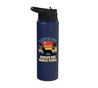 I Love My Cavalier King Charles Spaniel - Dog Lover Present Stainless Steel Insulated Water Bottle
