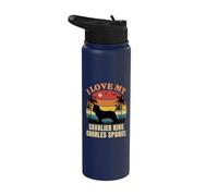 I Love My Cavalier King Charles Spaniel - Dog Lover Present Stainless Steel Insulated Water Bottle