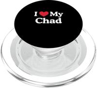 I Love My Chad Heart Chad Love Chad PopSockets PopGrip for MagSafe