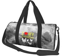 I Love My Chickens Travel Luggage Duffel Bag Sports Rolling Foldable Duffel Bag, Marbling