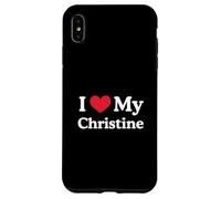I Love My Christine Heart Christine Love Christine Case for iPhone XS Max