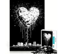 I Love My City 1000 Piece Jigsaw Puzzles for Adults Jigsaw Mental Boost Precise Edge Fun Challenge Xmas Idea (38x26cm)