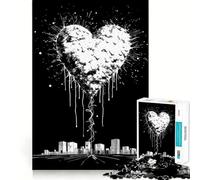 I Love My City 1000 Piece Jigsaw Puzzles for Adults Jigsaw Mental Boost Precise Edge Fun Challenge Xmas Idea (38x52cm)