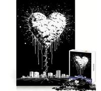 I Love My City 1000 Piece Jigsaw Puzzles for Adults Jigsaw Mental Boost Precise Edge Fun Challenge Xmas Idea (38x52cm)