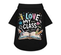 I Love My Class Cute Pet T-Shirts Dog Shirt Clothes Funny Beach Pullover Cat Sweatshirt For Small Pets L