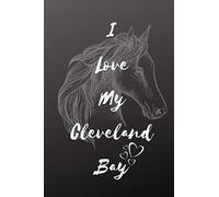 I Love My Cleveland Bay Horse Notebook For Horse Lovers: Composition Notebook 6x9" Blank Lined Journal