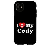 I Love My Cody Dog Owner Pet Dog Lover Case for iPhone 11