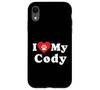 I Love My Cody Dog Owner Pet Dog Lover Case for iPhone XR